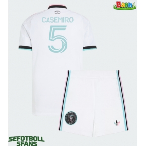 Inter Miami Casemiro #5 Tredjeställ Barn 2026-27 Kortärmad (+ Korta byxor)